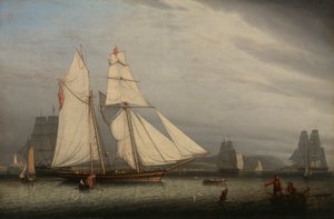 Scena portowa, 1842.