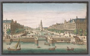 Widok na Oudeschans w Amsterdamie widziany z IJ Widok Amsterdamu ze starego szańca (tytuł na obiekcie) Holandia (tytuł serii) autorstwa Robert Sayer