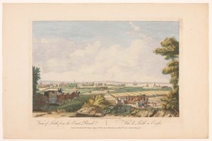 Widok na miasto Leith Widok Leith z drogi wschodniej (tytuł na obiekcie) Szkocja (tytuł serii) autorstwa Robert Sayer
