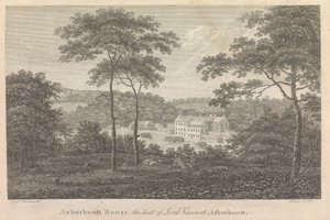 Arbuthnott House, siedziba lorda wicehrabiego Arbuthnotta; strona 10 (tom pierwszy) autorstwa Robert Scott