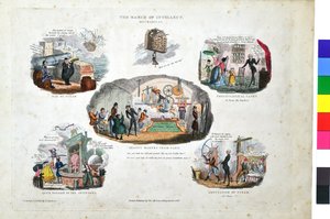 March of Intellect. Mechaniczny autorstwa Robert Seymour