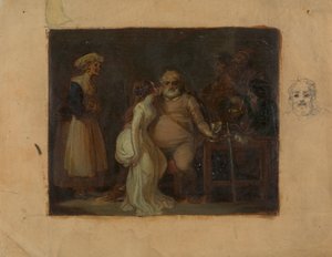 Falstaff w głowie dzika autorstwa Robert Smirke