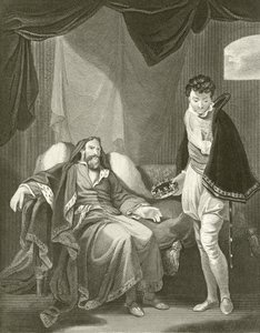 Henryk IV ganiący księcia Henryka autorstwa Robert Smirke