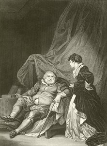 Henryk VIII i Katarzyna Parr autorstwa Robert Smirke