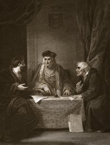 Henryk VII z Empsonem i Dudleyem, grawerowane przez Worthingtona, ilustracja z „Historii Anglii” Davida Hume