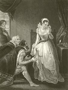 Lady Jane Grey odrzuca koronę autorstwa Robert Smirke