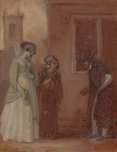 Mistrz William Page i Sir Hugh Evans autorstwa Robert Smirke