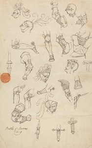 Studia dla zbroi autorstwa Robert Smirke