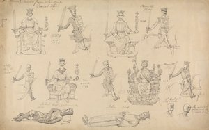 Badania postaci i pieczęci z historii ogólnej Sandfords autorstwa Robert Smirke