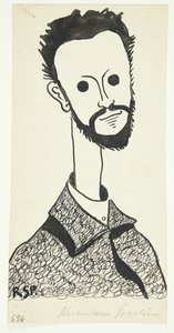 Portret malarza i ceramika Chr. Joachim (1870-1943) autorstwa Robert Storm Petersen