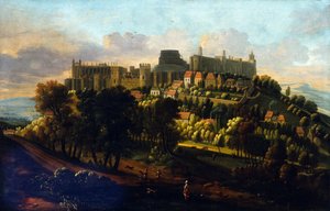 Zamek Windsor, ok. 1670 (olej na płótnie) autorstwa Robert Streater or Streeter
