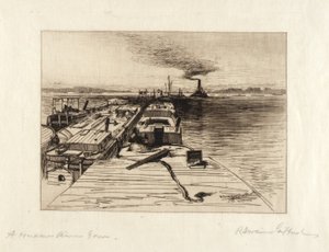 A Hudson River Tow autorstwa Robert Swain Gifford