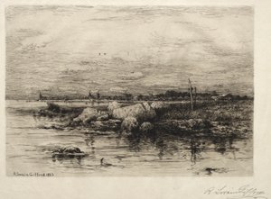 Ujście rzeki Apponaganasett autorstwa Robert Swain Gifford