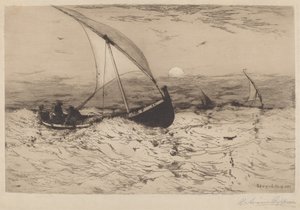 Neapolitańskie łodzie rybackie wracają do domu autorstwa Robert Swain Gifford