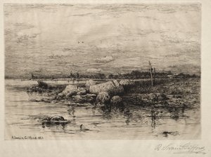 Ujście rzeki Apponigansett autorstwa Robert Swain Gifford
