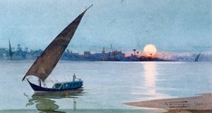 „Jezioro Wschodnie, Egipt”, 1892 autorstwa Robert Talbot Kelly
