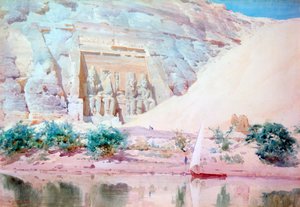 „Świątynia Abou Simbel”, Egipt, 1897-1934 autorstwa Robert Talbot Kelly