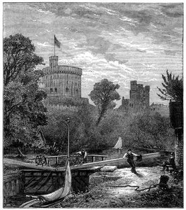 Stary zamek Windsor, 1880.