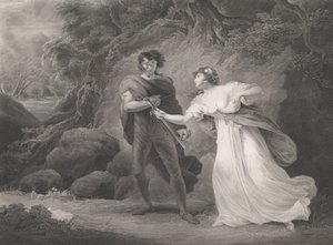 Pisanio and Imogen Shakespeare, Cymbeline, Act 3, Scene 4..., po raz pierwszy opublikowane w 1801, wznowione w 1852.