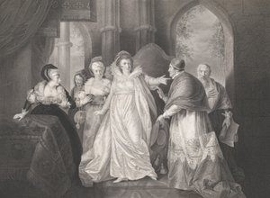Królowa Katarzyna, kardynał Wolsey i kardynał Campeius Sha..., po raz pierwszy opublikowana w 1796 r., wznowiona w 1852 r.
