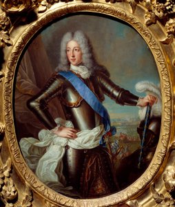 Portret Ludwika II Burbon, księcia Conde (Bourbon-Conde) (Grand Conde) (1621-1686) dawniej znanego jako Marechal of Berwick Obraz Roberta Levraca Tournieresa (1667-1752) XVII-wieczne Słońce. 0,38x0,31 m Rennes, Musee des Beaux Arts