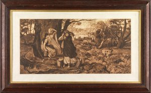 Tylko prysznic (akwaforta) autorstwa Robert Walker Macbeth