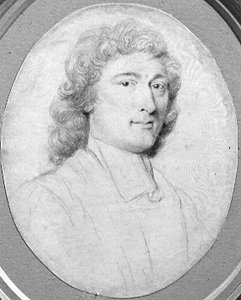Portret męski (ołówek na pergaminie) autorstwa Robert White