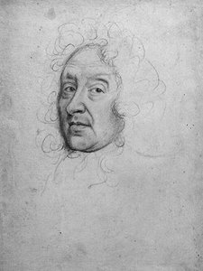 Portret męski (ołówek na pergaminie) autorstwa Robert White