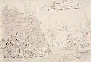 Scena na dziedzińcu wiejskiego domu autorstwa Robert Wilhelm Ekman