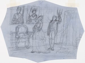 Pani Ramsay. Ilustracja do wiersza Wizja podróżnika w opowieściach chorążego Ståla autorstwa Robert Wilhelm Ekman