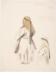 Chłopka i dziewczynka z Joutseno autorstwa Robert Wilhelm Ekman