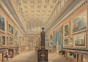 Flamandzka Galeria Obrazów, rezydencja Thomasa Hope, Duchess Street, Portland Place, 1830-51. autorstwa Robert William Billings