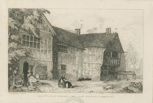 Dimsdale Old Hall: akwaforta, nd [?c 1870]