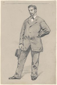 Stojący mężczyzna autorstwa Robert William Vonnoh