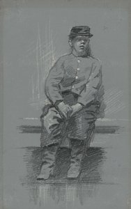 Kadet, ok. 1895 (grafit na szarej tabliczce)