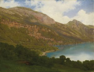 Widok z Rigi z widokiem na Jezioro Czterech Kantonów, 1857 autorstwa Robert Zund