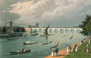 Widok na most Waterloo, wyd. 1820 przez Colnaghi und Co.
