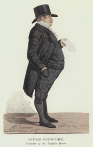 Nathan Rothschild, założyciel English House (kolor lito) autorstwa Robert the younger Dighton