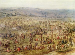 پوځي کمپ (په مسو باندې تېل) (د 341904 تفصیل) پولی autorstwa Robert van den Hoecke