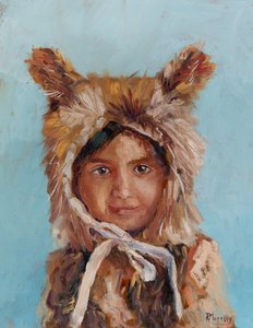 Monster Sweet And Fair, 2017 (olej na panelu) autorstwa Roberta Murray