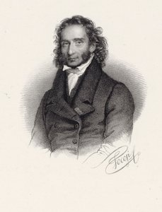 Portret Niccolò Paganiniego 1782-1840, 1830. autorstwa Roberto Focosi