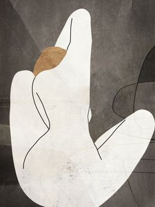 Minimalistyczna kobieca sylwetka autorstwa Roberto Moro
