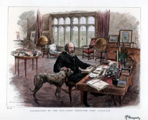 Alfred Lord Tennyson 1809-1892, poeta laureat, 1884. autorstwa Roberts