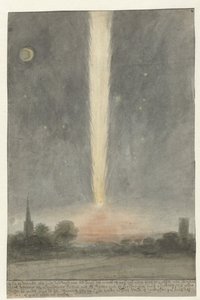 Gwiazda ogonowa nad Beverwijk, 1680 autorstwa Rochus van Veen (attributed to)