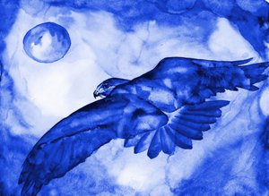 Lot „Blue Hawk Moon” autorstwa RodMacIver