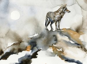 Księżyc Samotnego Wilka autorstwa RodMacIver