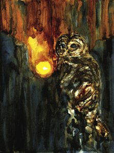 Mistyczna lampa w kształcie sowy autorstwa RodMacIver