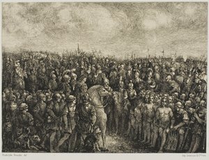 Cezar i jego więźniowie autorstwa Rodolphe Bresdin