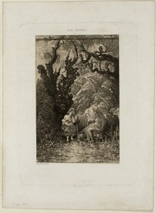 Śmierć i młoda matka, z Revue Fantaisiste autorstwa Rodolphe Bresdin