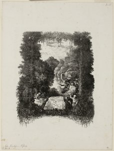 Frontyspis do bajek i opowieści Hippolyte de Thierry-Faletans autorstwa Rodolphe Bresdin